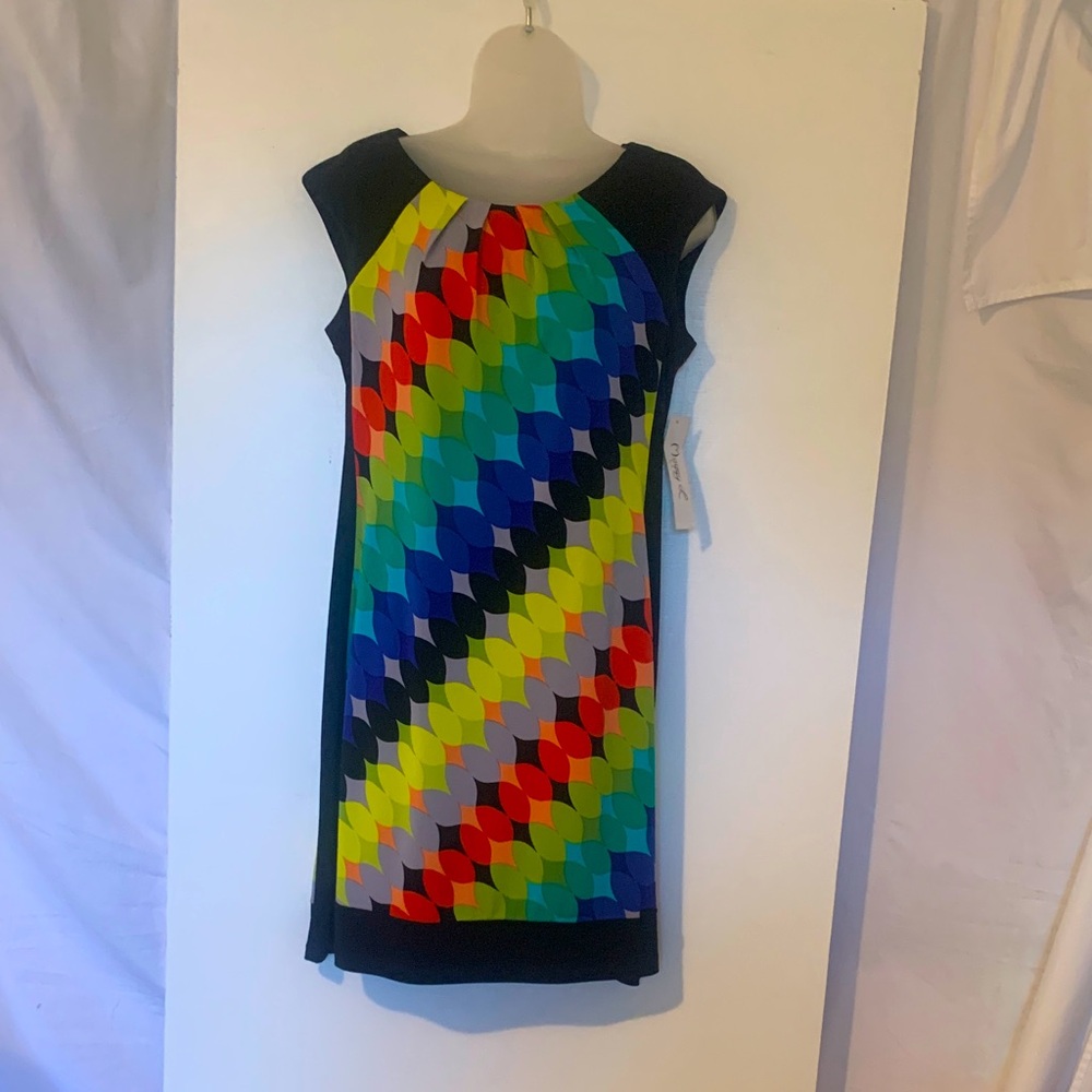 Colorful Geometric Pattern Women's Dress
